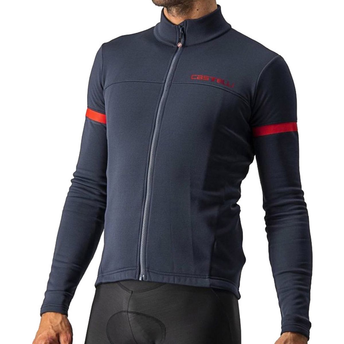 Castelli FONDO 2 JERSEY FZ Længærmet - Blå