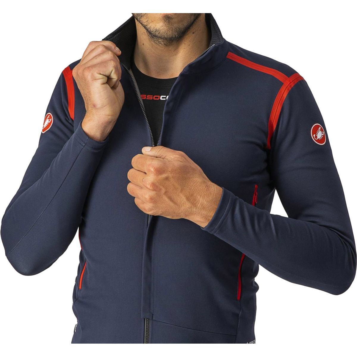 Castelli PERFETTO RoS LONG SLEEVE Langærmet - Blå