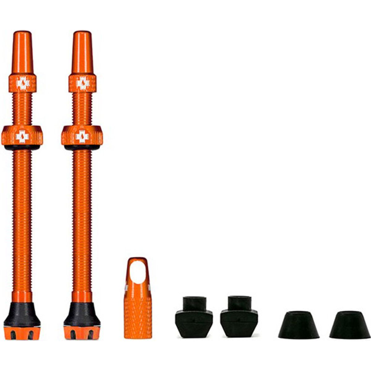 Muc-Off Tubeless Valve / Ventil Kit v2.0 - 80 mm - Orange