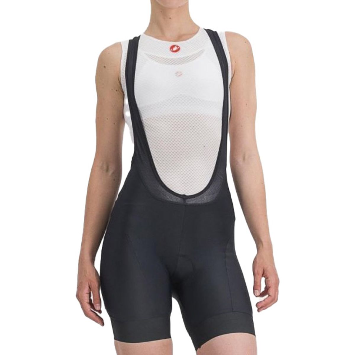 Castelli PRIMA BIBSHORT Cykelbukser - Black/Hibiscus