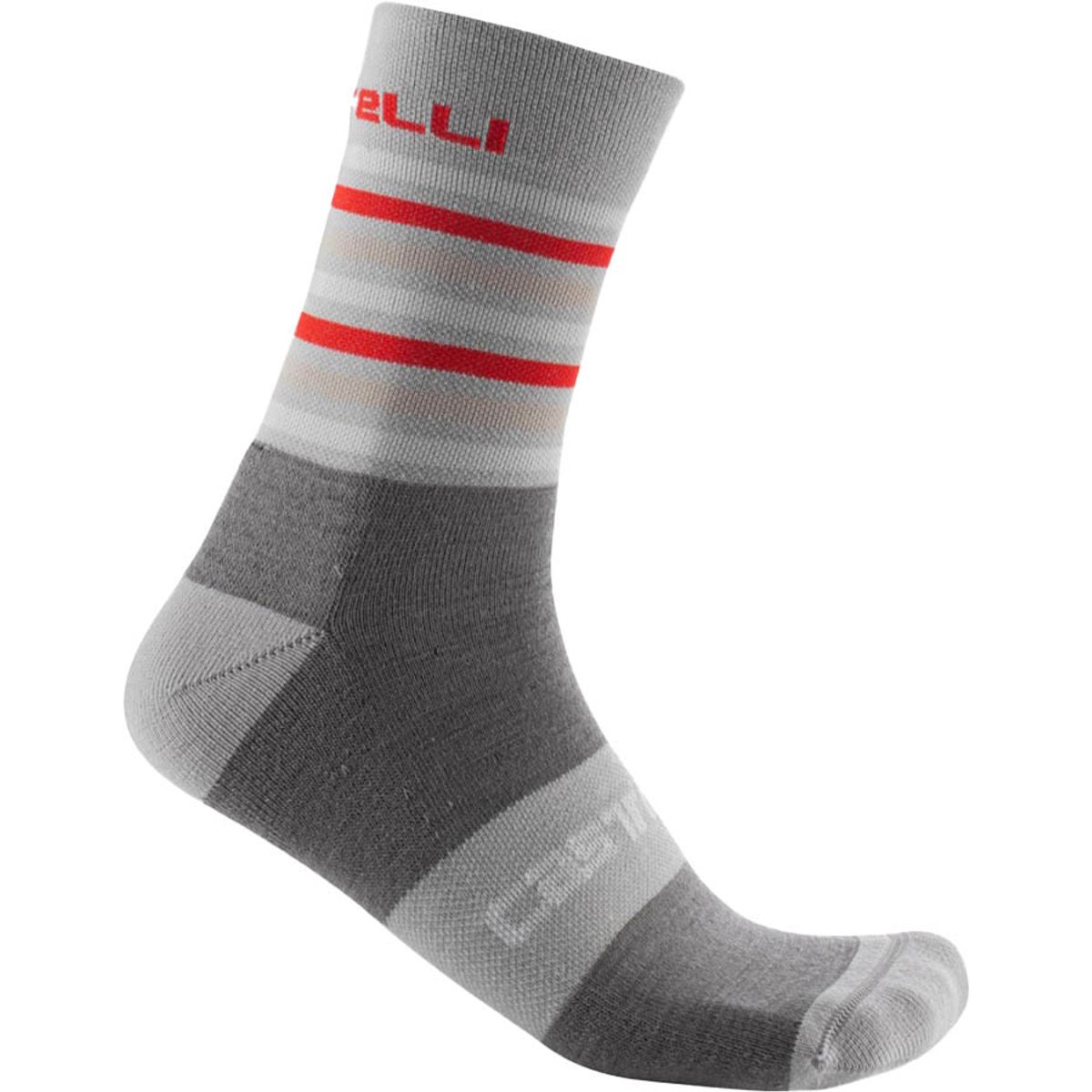 Castelli GREGGE 15 SOCK - Grå