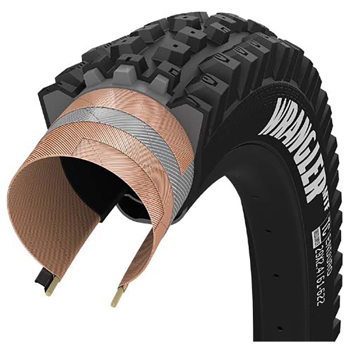 Goodyear WRANGLER MTF 29x2.40 (Fordæk) - Sort