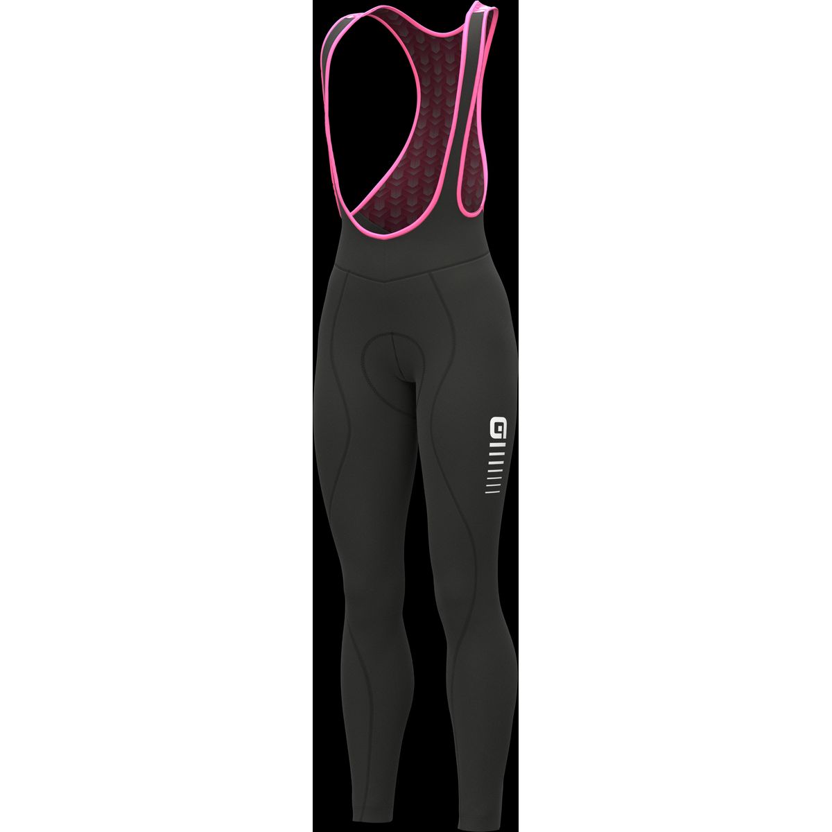 Alé Solid Essential Dame Vinter Bibtights - Sort/Pink