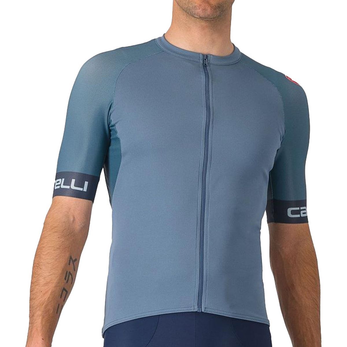 Castelli ENTRATA VI JERSEY - Steel Blue / Dark Steel