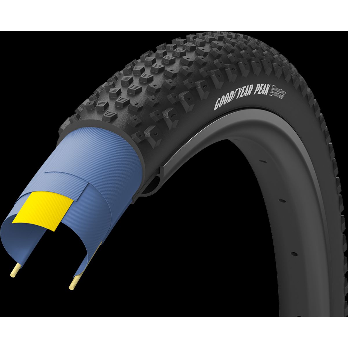 Goodyear PEAK Tubeless Complete 700x35c/45c - Sort