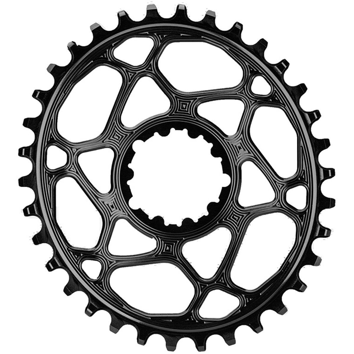 AbsoluteBlack Chainring Direct Mount Singlespeed 34T - Oval - SRAM (Boost) - Sort