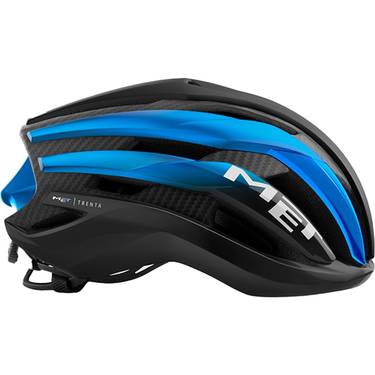 MET Helmet Trenta 3K Carbon - Sort/Blå