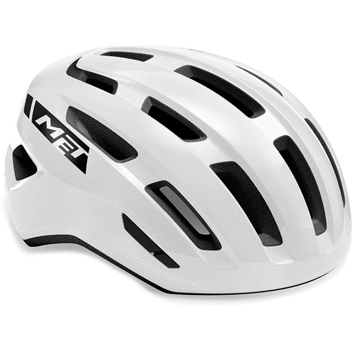 MET Helmet Miles Hvid/Glossy