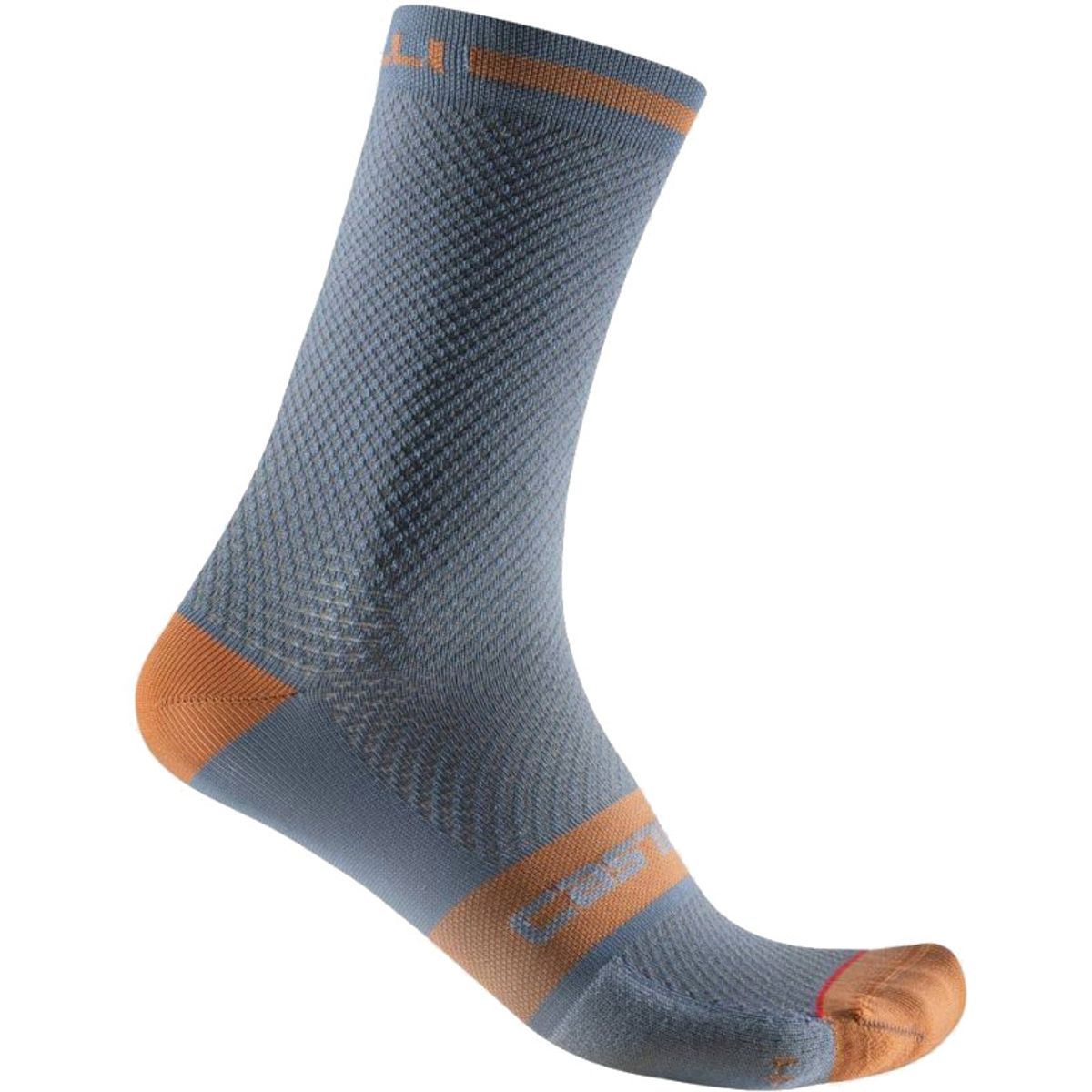 Castelli SUPERLEGGERA T 18 SOCK - Steel Blue/Bronze