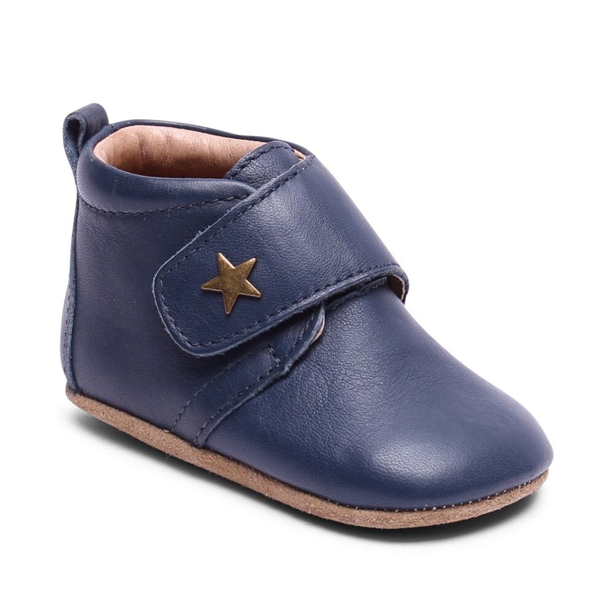 Hjemmesko, Velcro Star - 21 Navy - 21