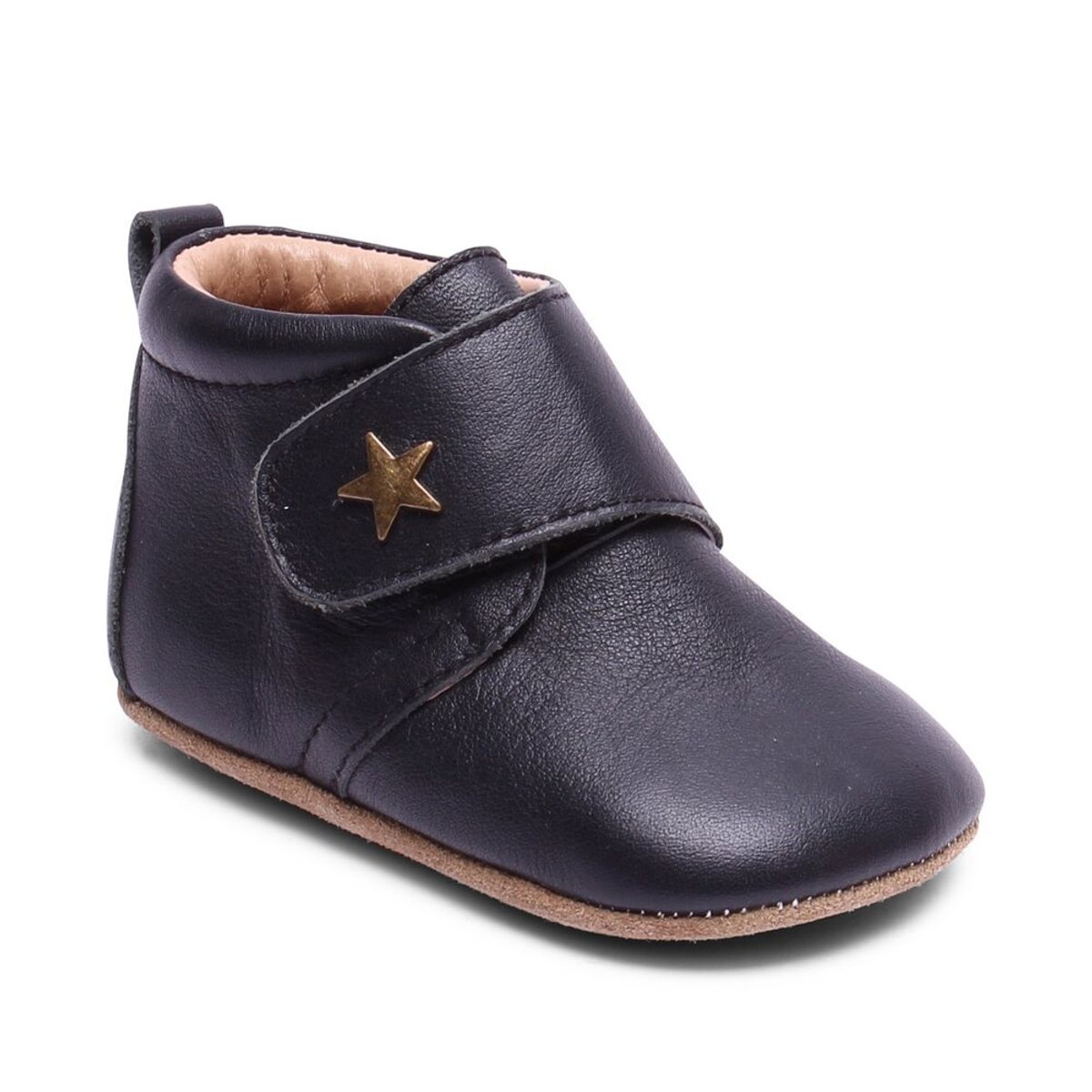 Hjemmesko, Velcro Star - 50 Black - 22