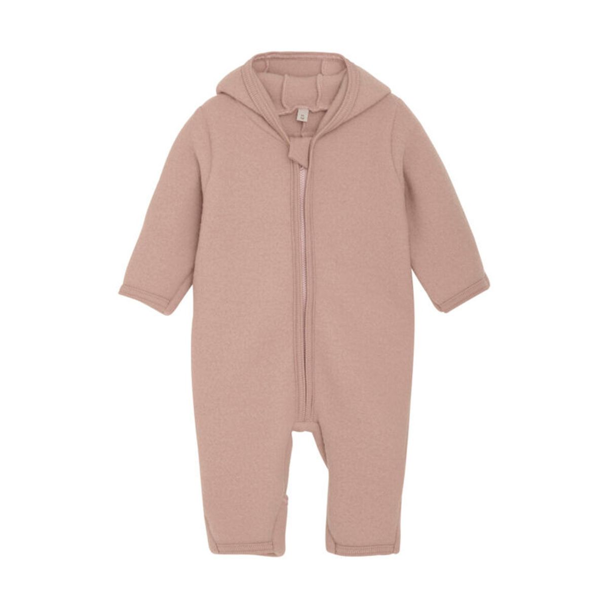 Køredragt m. ører Uld Fleece - Mahogany Rose - 68