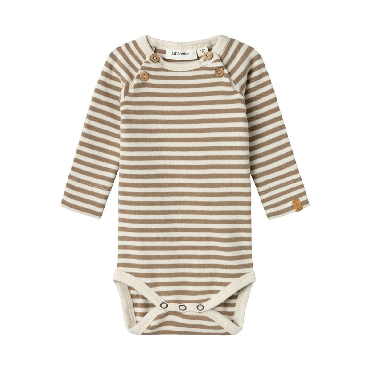 Geo langærmet slim body - BIRCH - 56