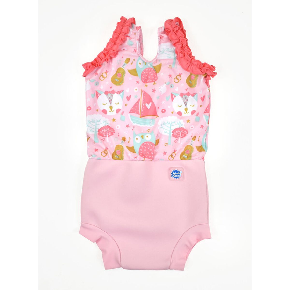 Happy nappy costume - Owl & Pussycat Pink - 6-14 MDR.