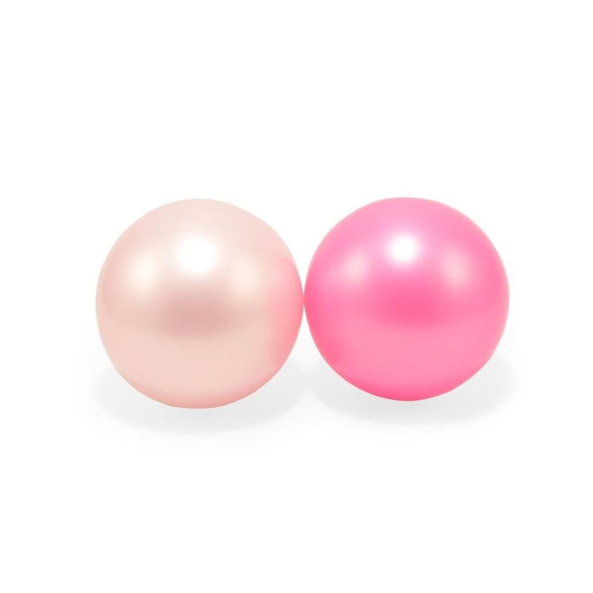 2 Plastikbolde i net (lyserød og pink)