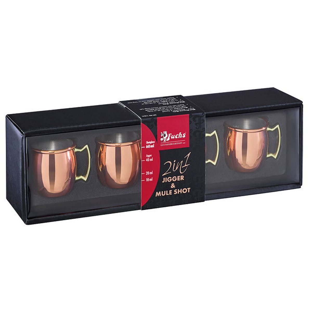 Mini Moscow Mule Shot Set 6 Cl 4 Stk