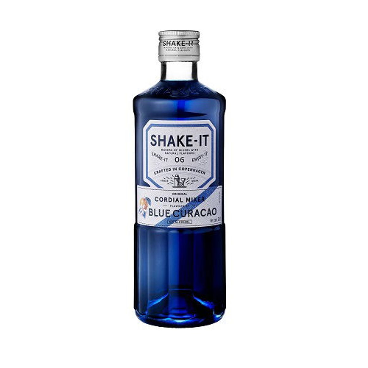 Shake-it Blue Curacao Cordial Mixer +Pant Fl 50