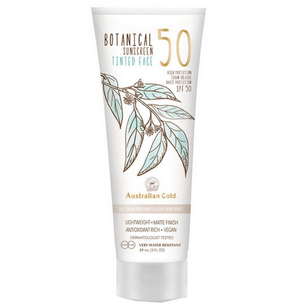 Australian Gold - Botanical Tinted Face SPF 50 Fair Light