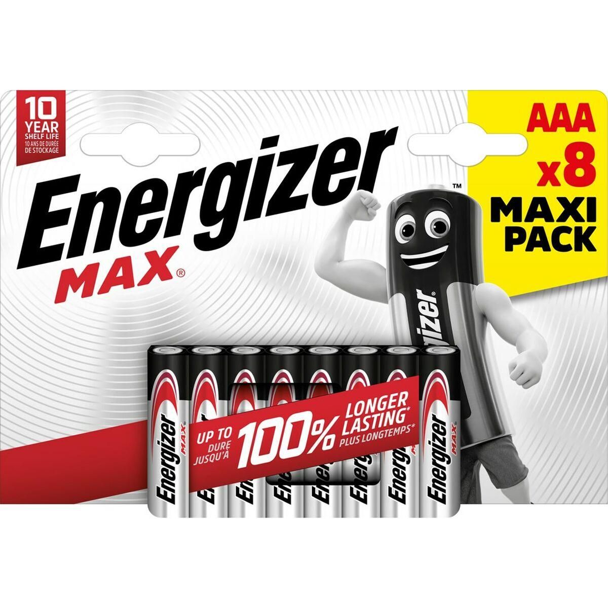 Batterier Energizer LR03 1,5 V 9 V AAA (8 enheder)