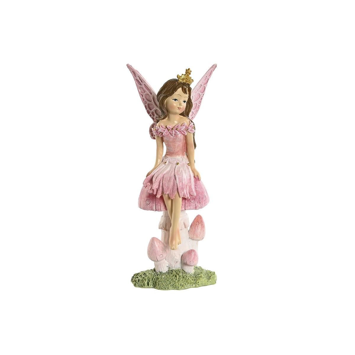 Dekorativ figur Home ESPRIT Pink 8 x 6 x 18,5 cm