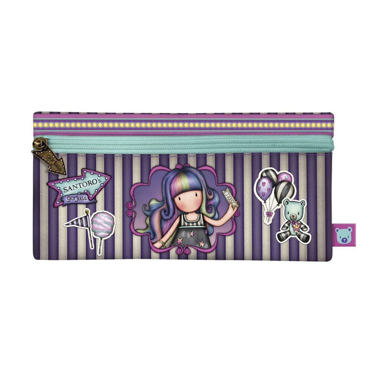 Penalhus Gorjuss Up and away Lilla (22 x 11 x 1.5 cm)