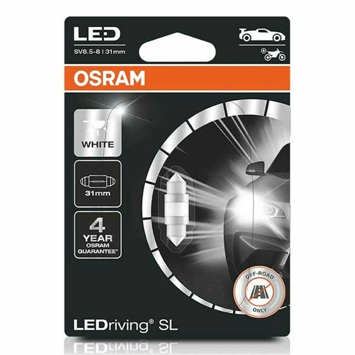 Pære til køretøj Osram OS6438DWP-01B 1 W C5W 6000K