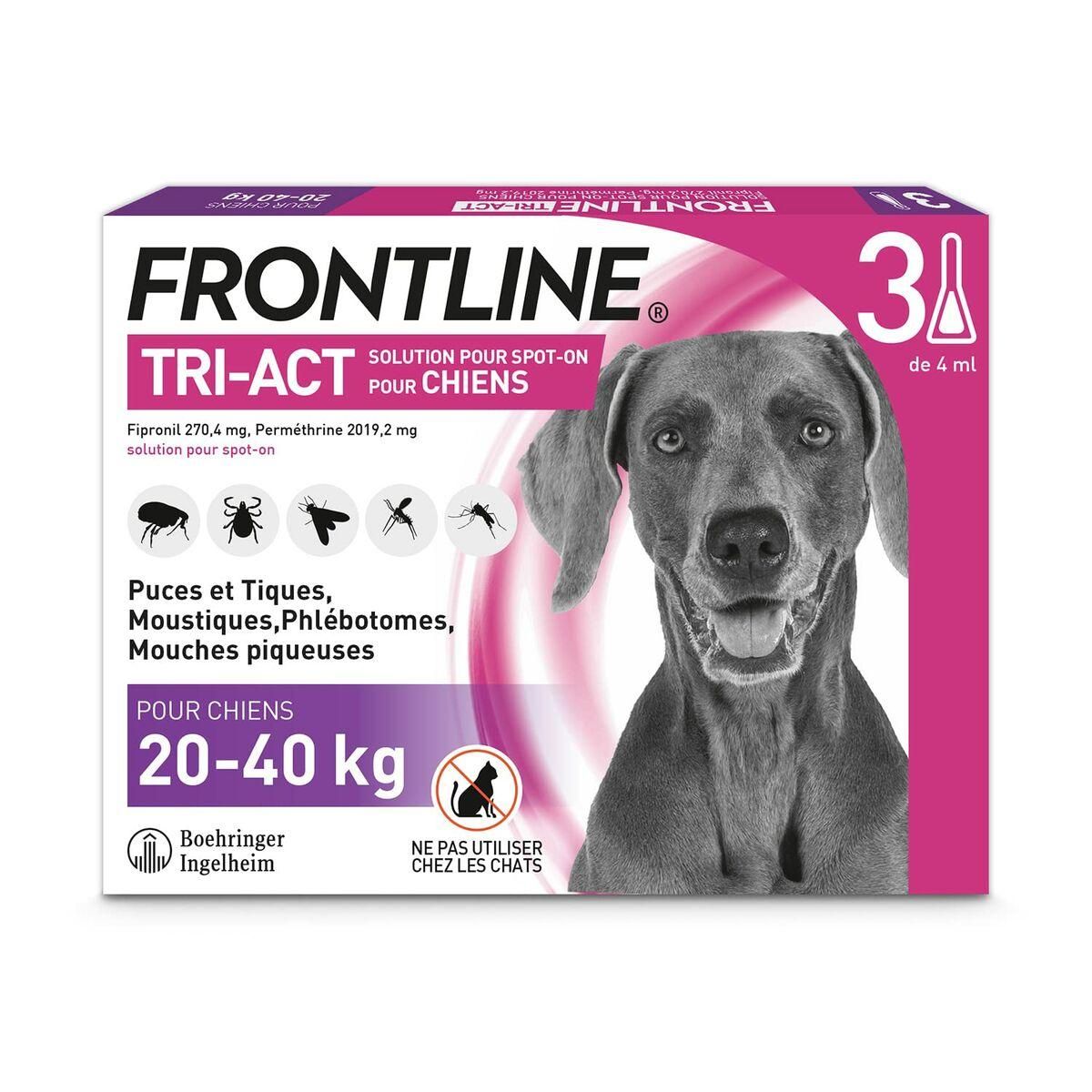 Pipette til hunde Frontline Tri-Act 20-40 Kg