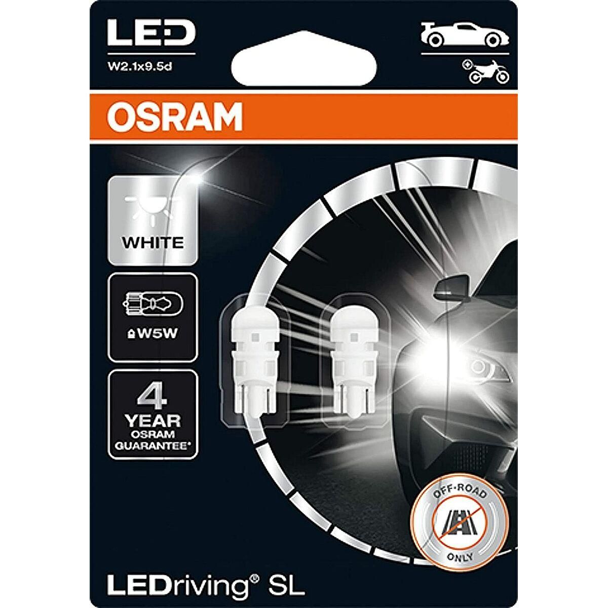 Pære til køretøj Osram OS2825DWP-02B 0,8 W 6000K W5W