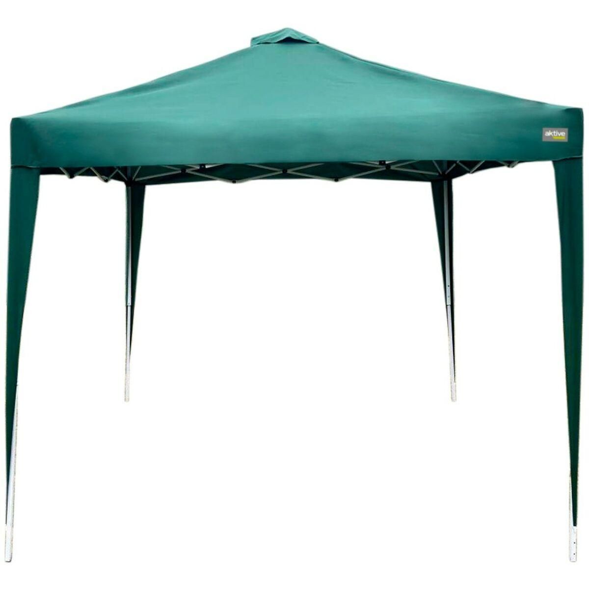 Gazebo Aktive 300 x 250 x 300 cm Klæde Stål Grøn