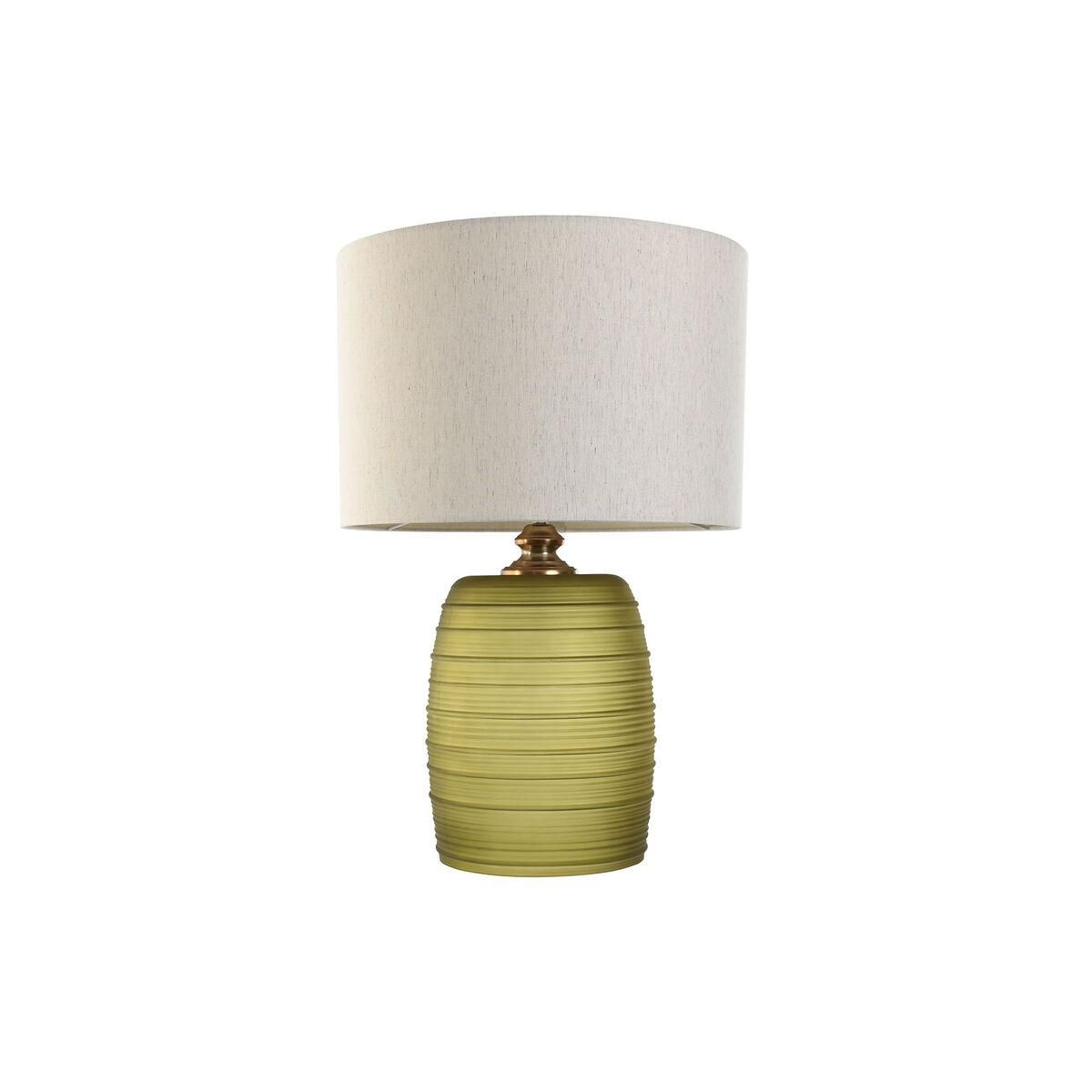 Bordlampe Home ESPRIT Grøn Beige Gylden Krystal 50 W 220 V 38 x 38 x 57 cm