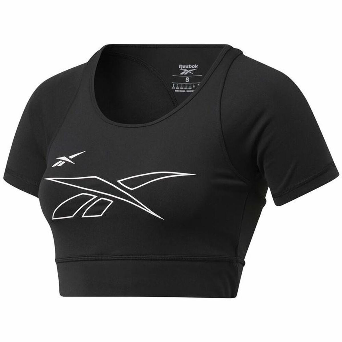 Kortærmet T-shirt til Kvinder Reebok Training MYT Sort S