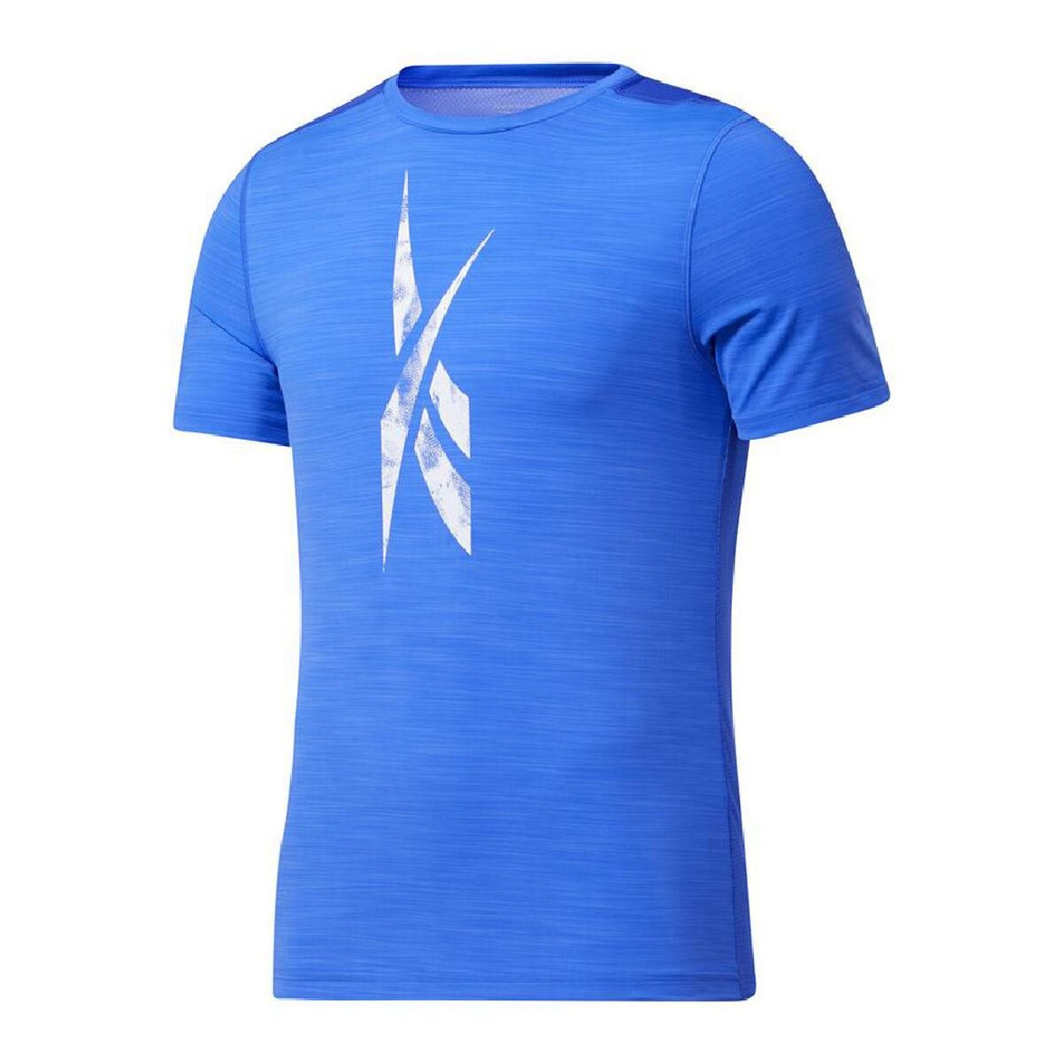 Kortærmet T-shirt til Mænd Reebok Workout Ready Activchill Blå M