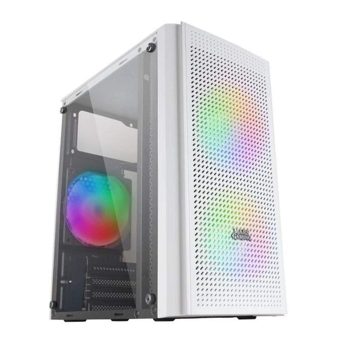 ATX Semi-tårn kasse Mars Gaming MC300W Hvid RGB