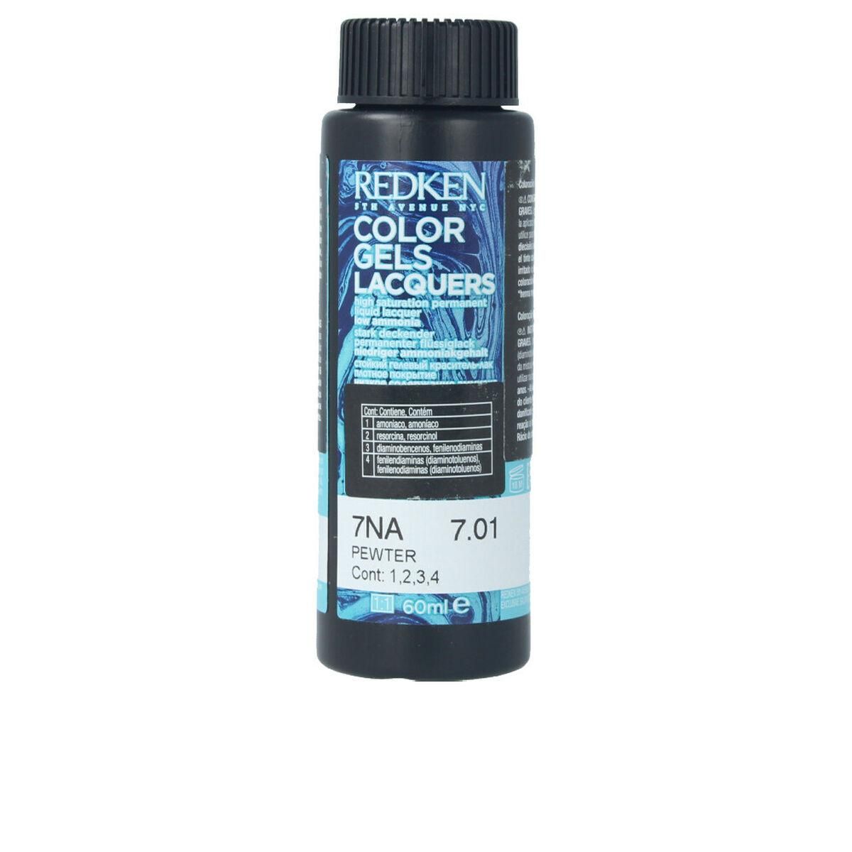 Permanent Farve Redken Color Gel Lacquers 7NA-pewter 3 x 60 ml Væske