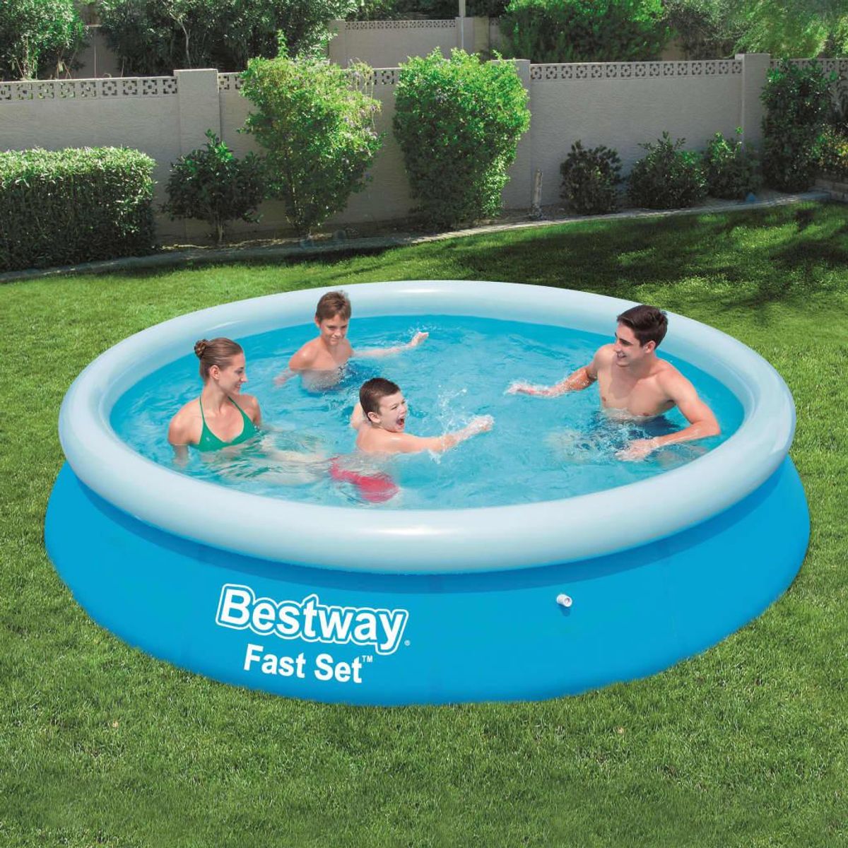 Fast Set oppustelig swimmingpool rund 366 x 76 cm 57273