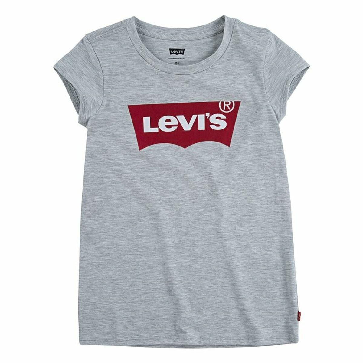 Børne Kortærmet T-shirt Levi's Batwing Lysegrå 16 år