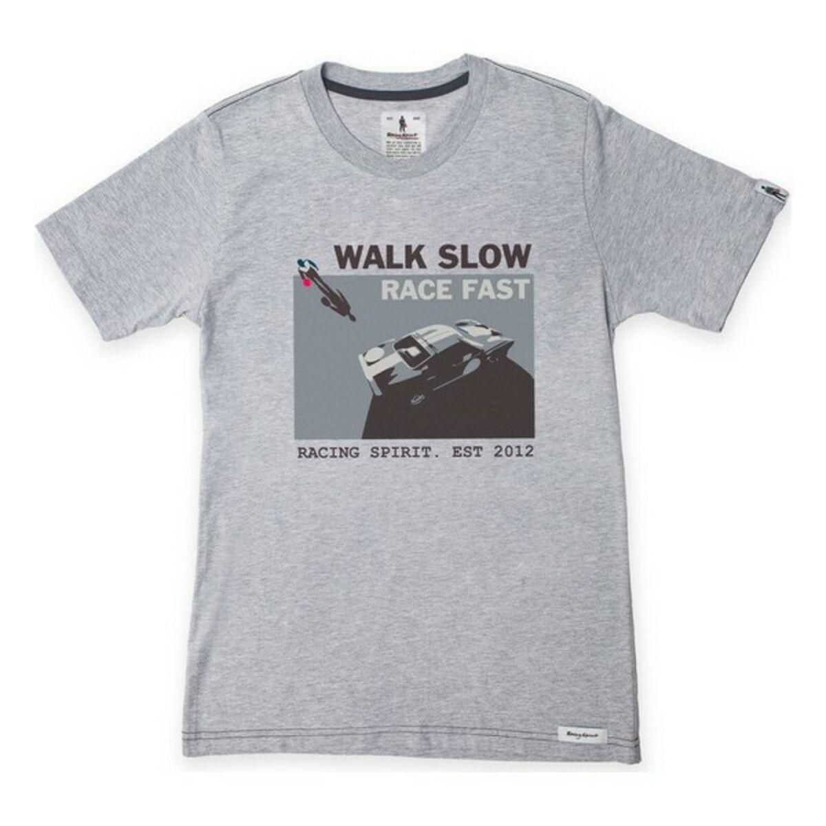 Kortærmet T-shirt til Mænd OMP Walk Slow Grå M