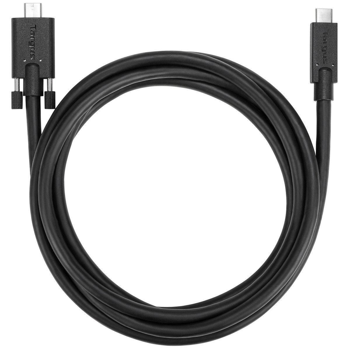 USB-C-kabel Targus ACC1122GLX Sort 1,8 m