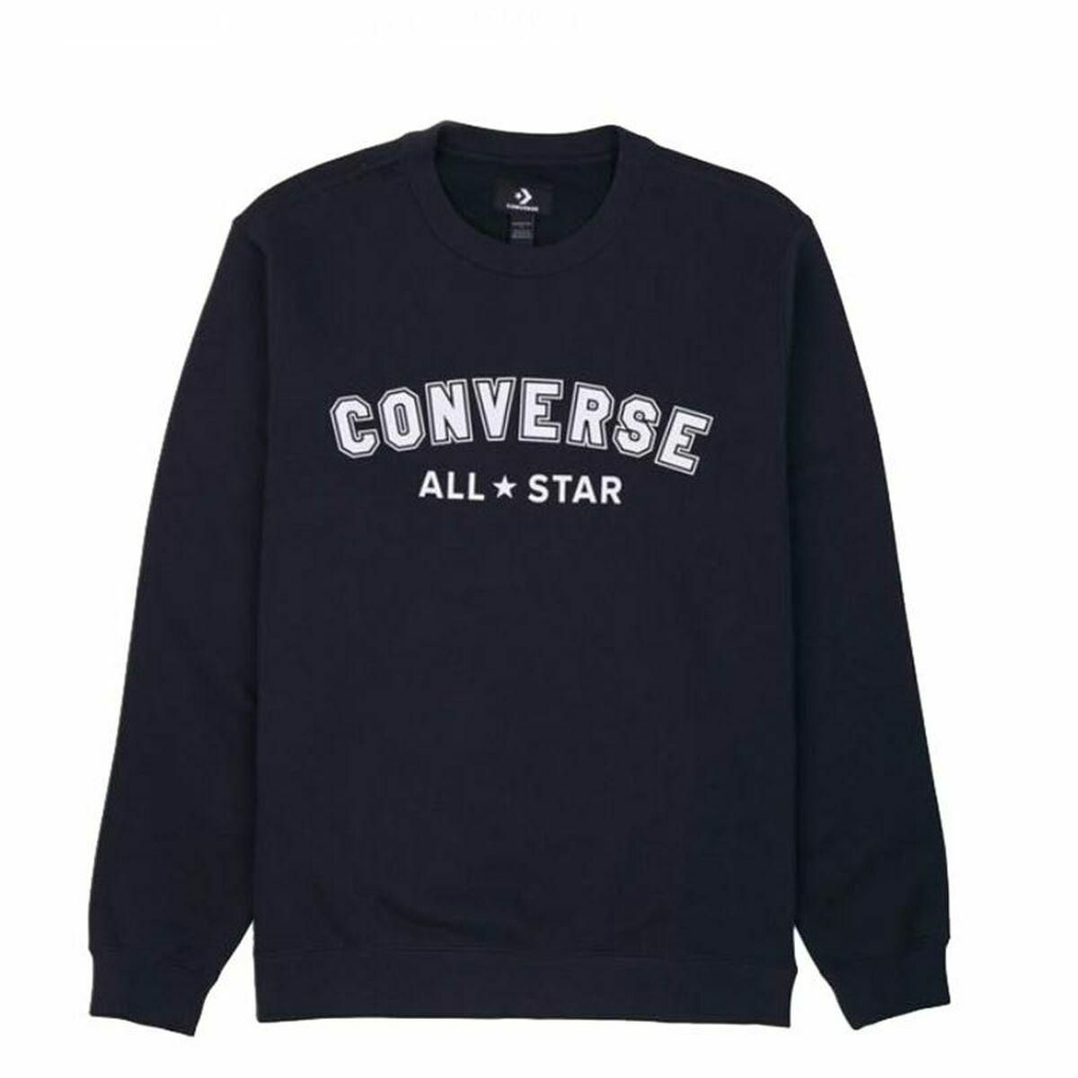 Sweaters uden Hætte til Mænd Converse Classic Fit All Star Single Screen Sort 2XS