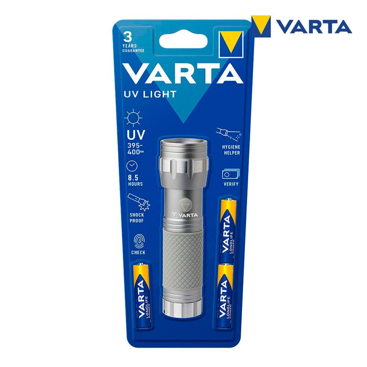 Lygte Varta UV-lampe Grå Aluminium