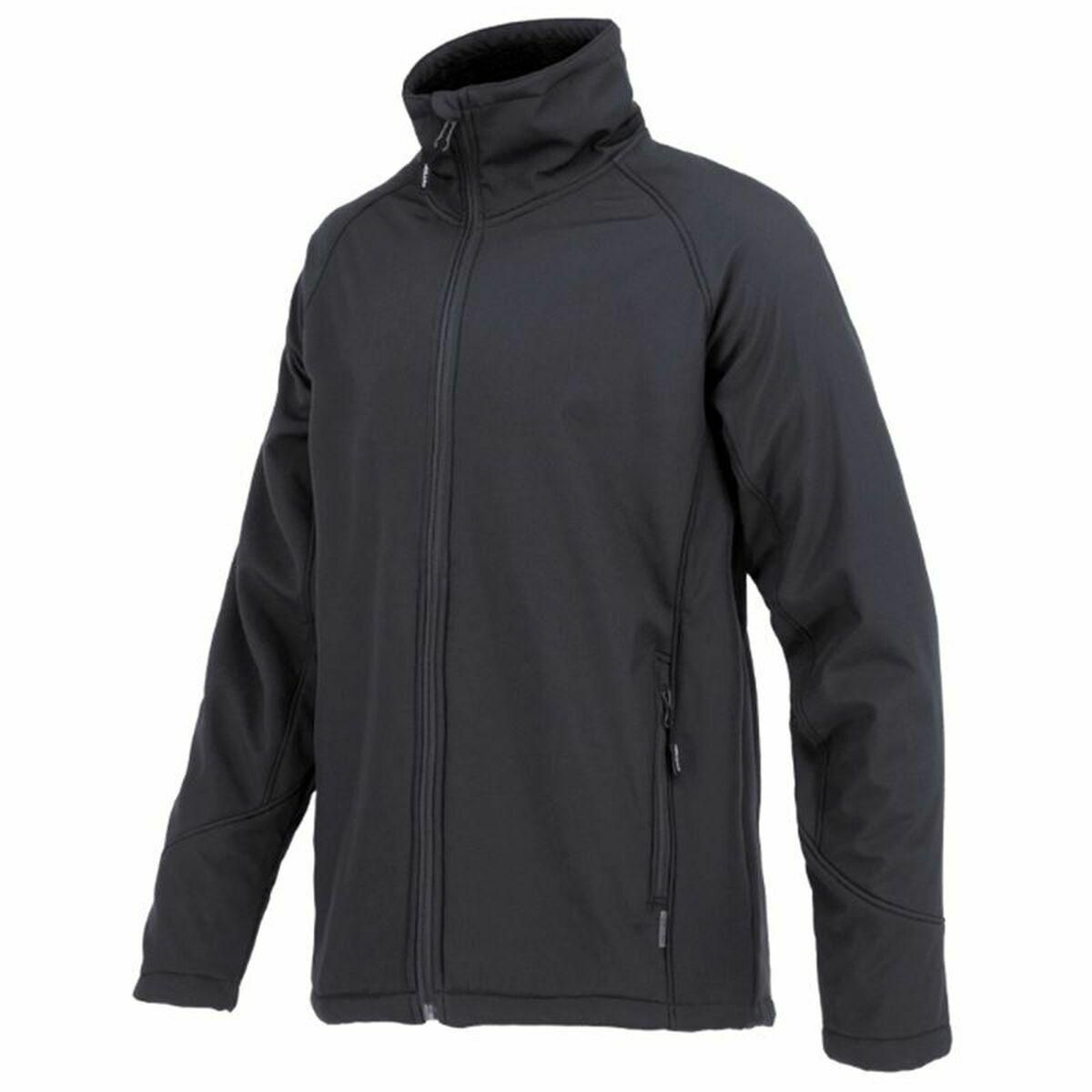 Sportsjakke til Mænd Joluvi Softshell Sherpa Sort M