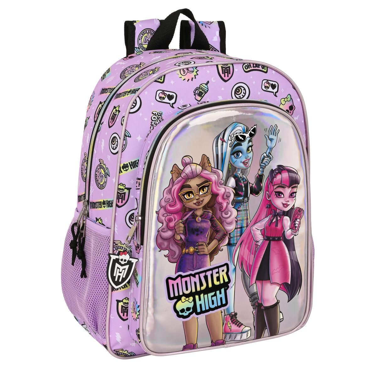 Skoletaske Monster High Best boos Syren 33 x 42 x 14 cm