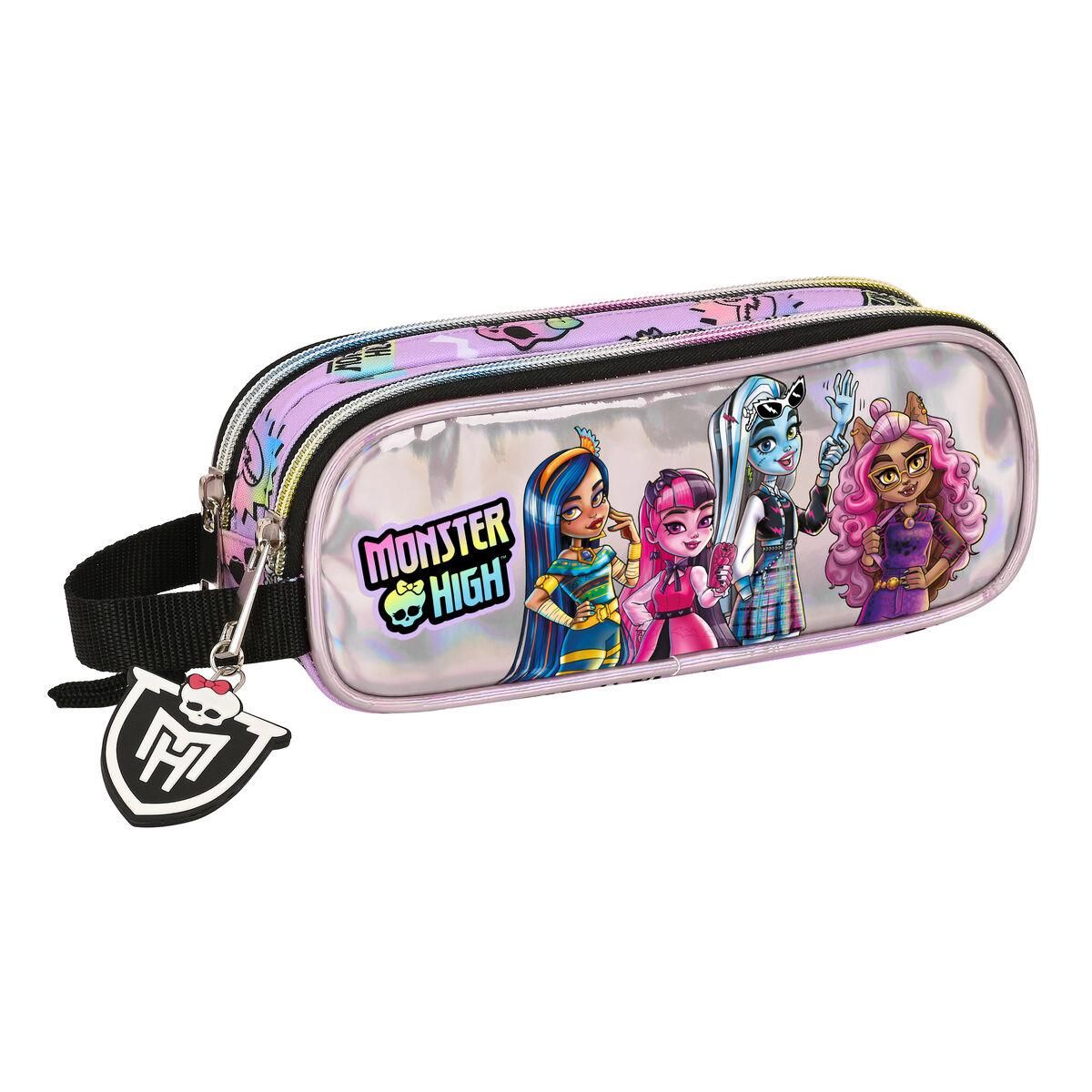 Dobbelt carry-all Monster High Best boos Syren 21 x 8 x 6 cm