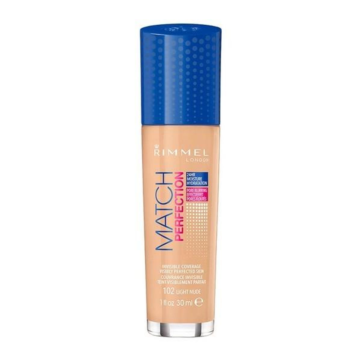 Flydende makeup foundation Match Perfection Rimmel London (30 ml) 201 - classic beige 30 ml