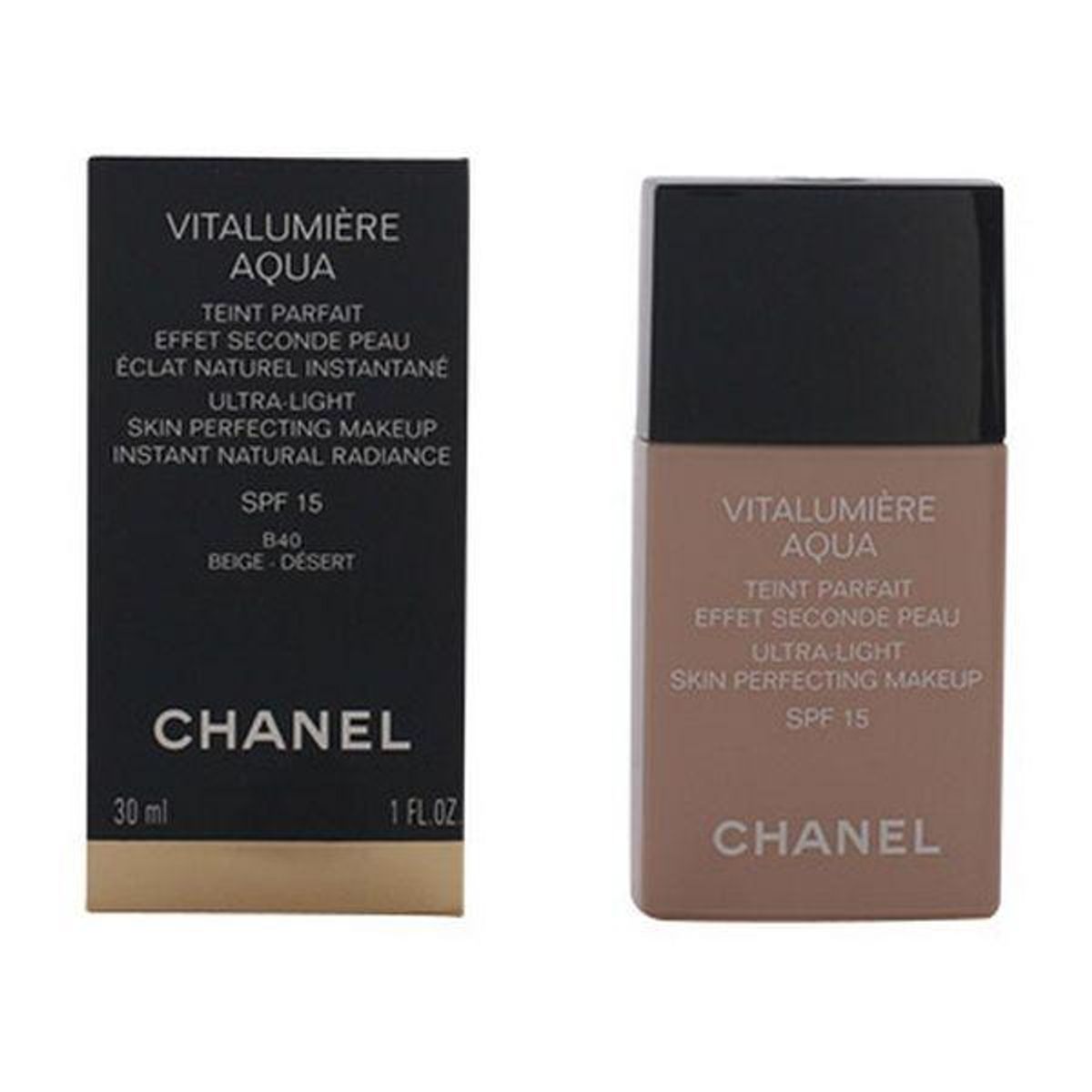 Flydende makeup foundation Vitalumière Aqua Chanel 40 - beige désert 30 ml