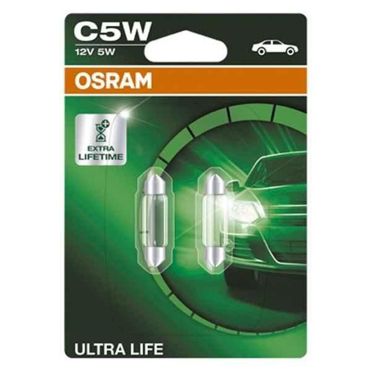 Pære til køretøj Osram OS6418ULT-02B Ultralife C5W 12V 5W