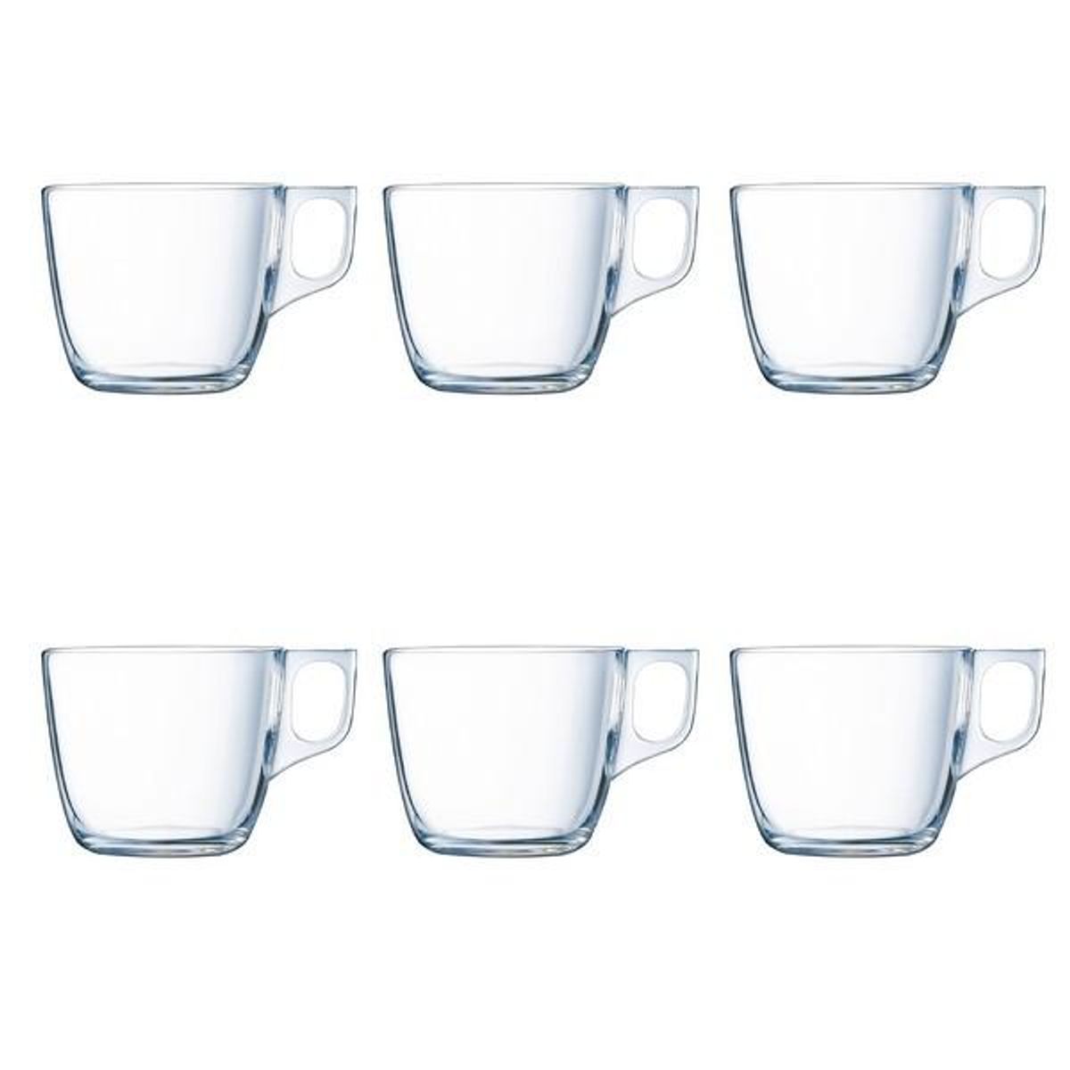 Dele kaffekopsæt Luminarc Nuevo Gennemsigtig Glas 220 ml 6 Dele (6 stk)