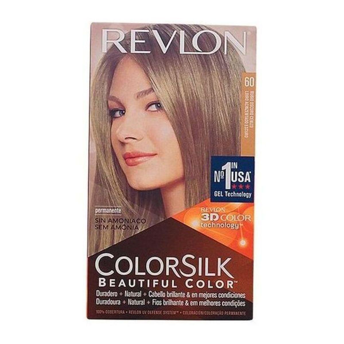 Permanent hårfarve Revlon Colorsilk Uden ammoniak Nº 60-Mørk Askeblond