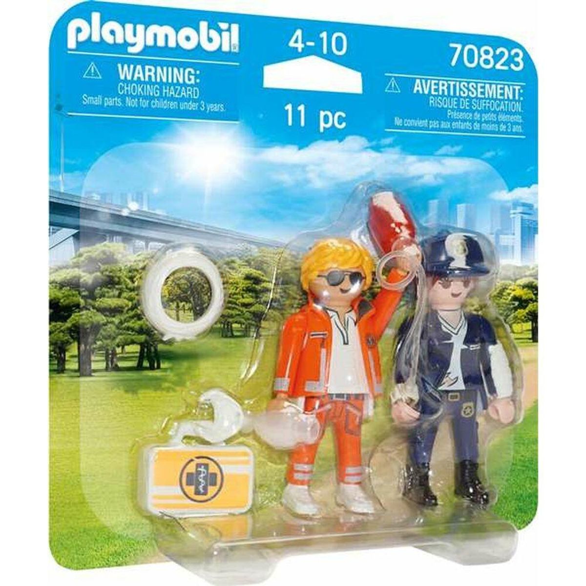 Playset Playmobil 70823 Doctor Politi 70823 (11 stk)