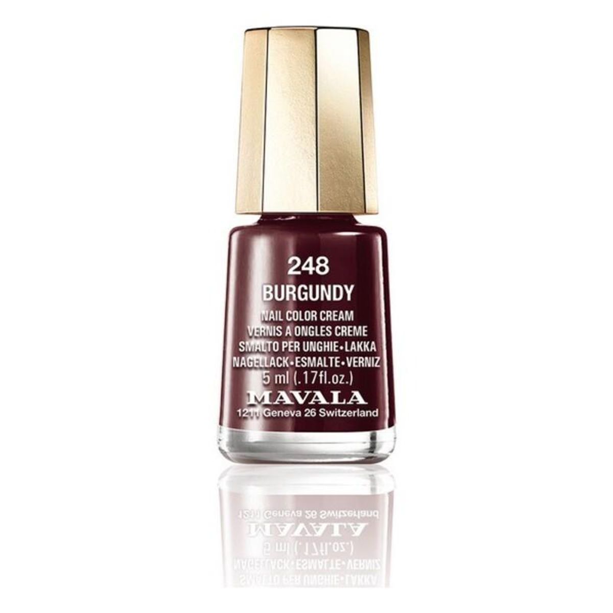 Neglelak Nail Color Cream Mavala 248-burgundy (5 ml)